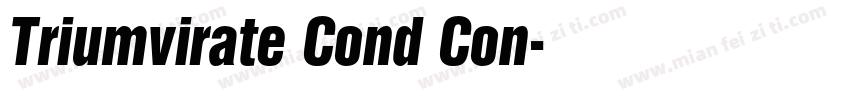 Triumvirate Cond Con字体转换